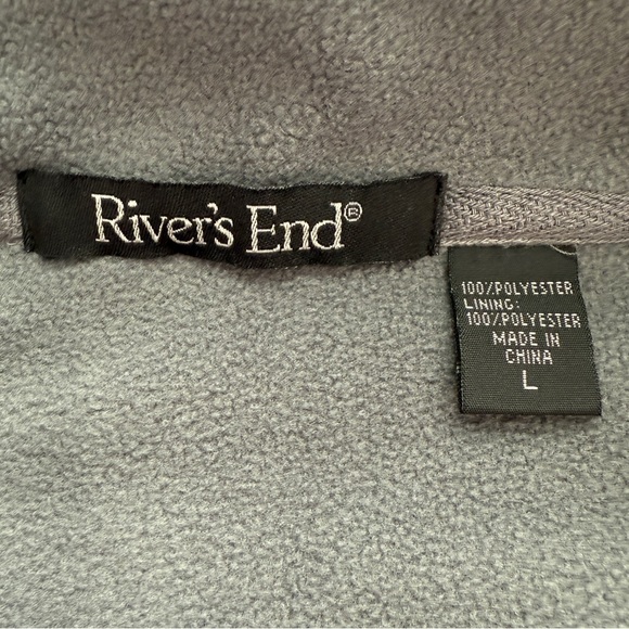 RIVER’S END - Men’s Full Zip Fleece Jacket - Picture 8 of 10